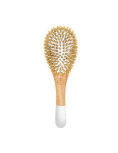 BACHCA - Brosse En Bois - Picots Sanglier / Nylon Brosse En Bois Démêlante Et Lissante, Brosse À Cheveux 2
