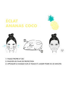 Inuwet Masque Visage Éclat Ananas & Coco – Peau Lumineuse 2