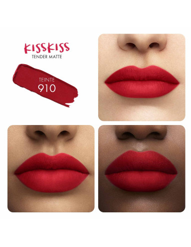 GUERLAIN KISSKISS TENDER MATTE Type du produit: Rouge à Lèvres Mat ...