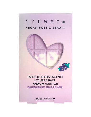 INUWET - Tablette Effervescente Myrtille Bombe De Bain