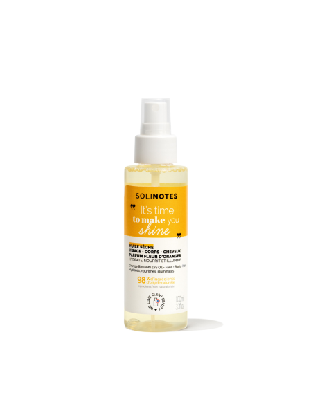 SOLINOTES - Fleur D'Oranger Huile Sèche Corps, Visage & Cheveux