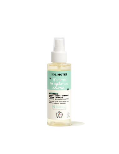 SOLINOTES - Thé Blanc Huile Sèche Corps, Visage & Cheveux