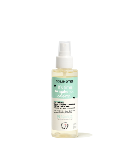 SOLINOTES - Thé Blanc Huile Sèche Corps, Visage & Cheveux