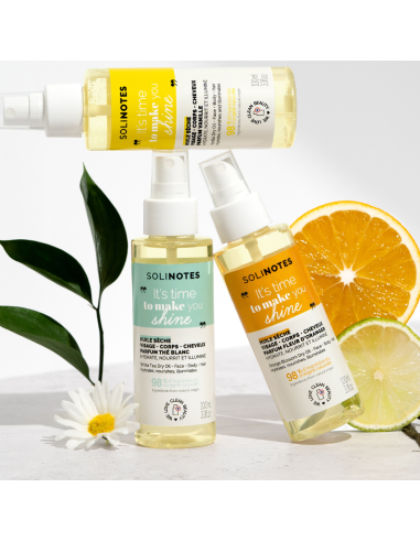SOLINOTES - Thé Blanc Huile Sèche Corps, Visage & Cheveux