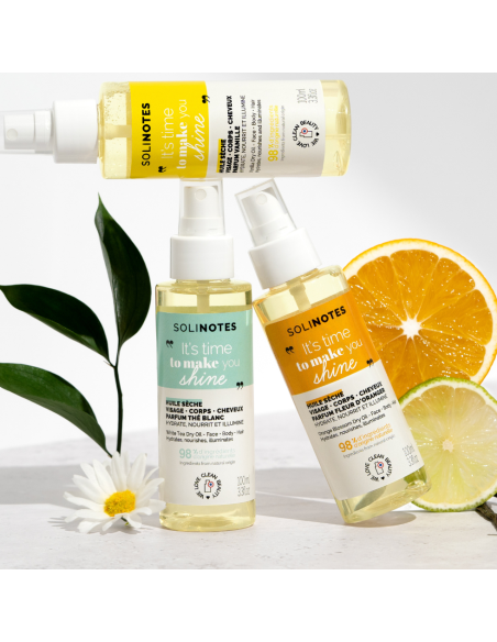 SOLINOTES - Thé Blanc Huile Sèche Corps, Visage & Cheveux
