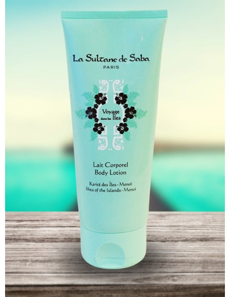 SULTANE DE SABA - Voyage Dans Les Îles Lait Corporel - Fleur De Tiaré & Aloé Vera