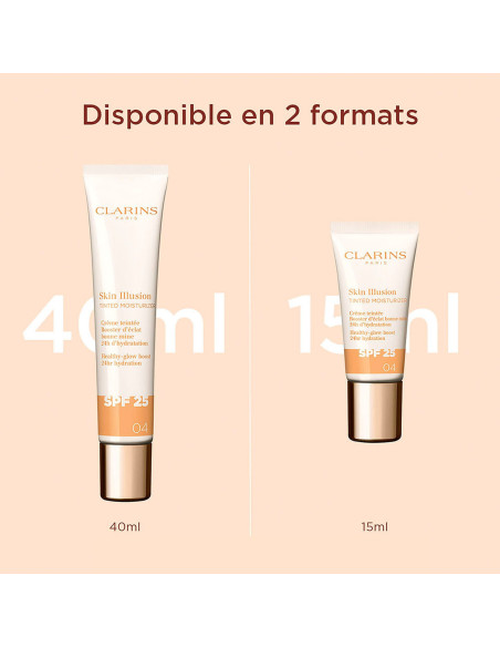 CLARINS - Skin Illusion Tinted Moisturizer Spf25 Crème Teintée Booster D'Éclat