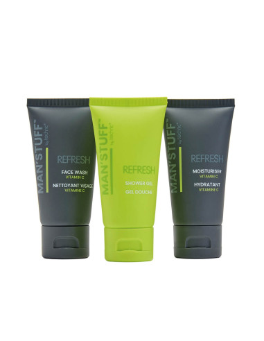 BADGEQUO - Trio De Voyage Coffret Trio De Voyage Nettoyant Visage + Gel Douche + Crème
