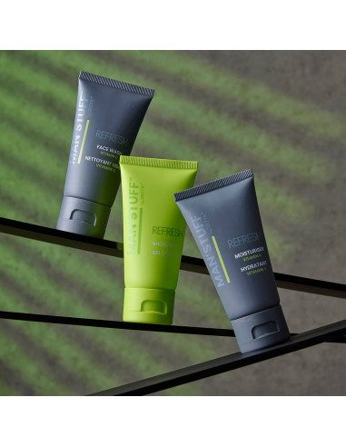 BADGEQUO - Trio De Voyage Coffret Trio De Voyage Nettoyant Visage + Gel Douche + Crème