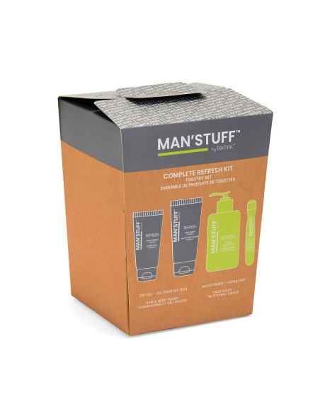BADGEQUO - Complete Refresh Kit Kit Rafraîchissement Complet Nettoyant Visage + Crème + Gel Yeux + Nettoyant Cheveux Et Corps