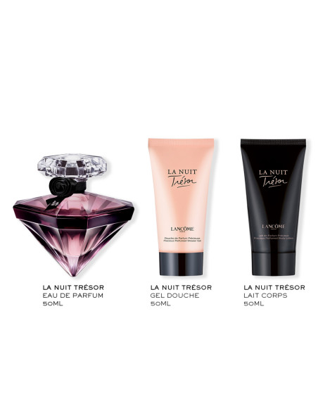 LANCÔME - La Nuit Trésor Coffret Eau De Parfum 50Ml - Lait Corps 50Ml - Gel Douche 50Ml - Edition Limitée