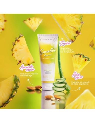LES SECRETS DE LOLY - Smoothie Ananas Lait Sans Rinçage