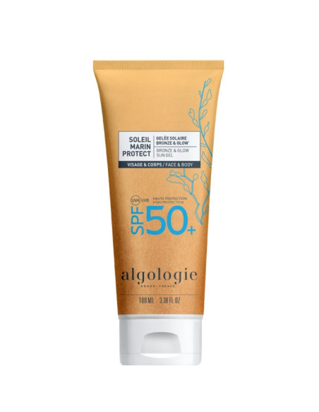 ALGOLOGIE - Soleil Marin Protect Gelée Solaire Bronze & Glow Spf50+ Visage Et Corps