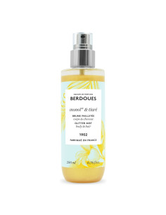 Berdoues Monoi et Tiare brume pailletee parfum solaire corps