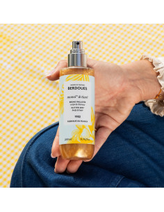 Berdoues Monoi et Tiare brume pailletee parfum solaire corps 2
