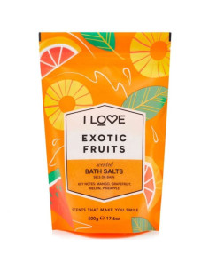 I LOVE COSMETICS Exotics Fruits Sels de Bain Parfumés 500 g