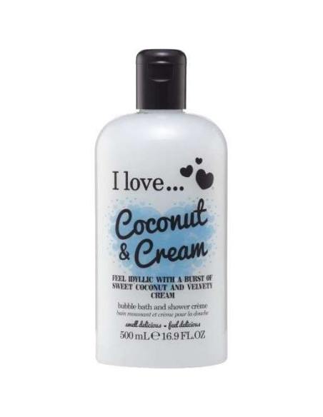 I LOVE COSMETICS Coconut Cream Bain Moussant et Crème de douche 500ml