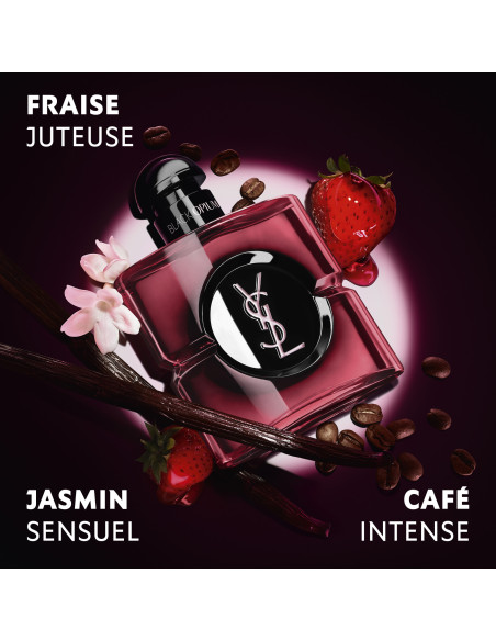 YSL Black Opium Pink Parfum Femme Fraise Cafe