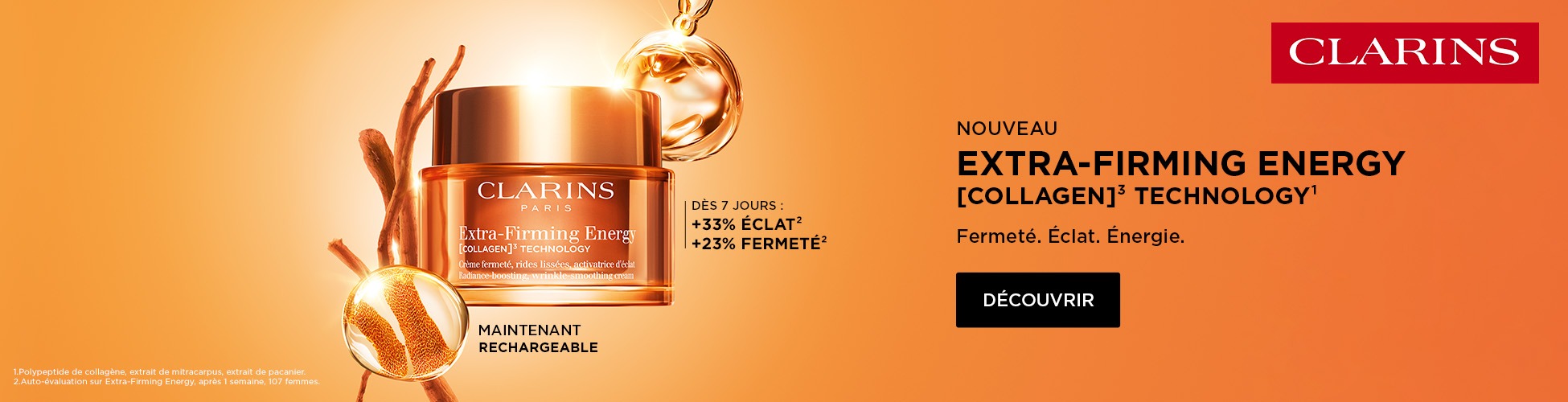 Nouveaut&eacute; Clarins - Extra Firming Energy 